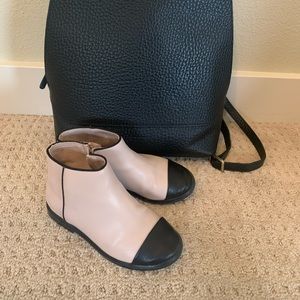 Zara girls cap toe booties